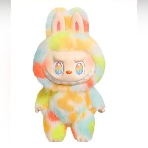 Multicolored Plush Bunny Stuffed Animal